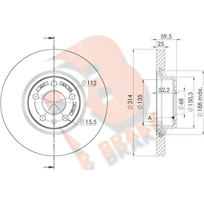 Zdjęcie Tarcza hamulcowa R BRAKE 78RBD24067