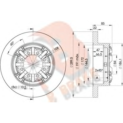 Foto Bremsscheibe R BRAKE 78RBD18773