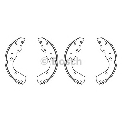 Photo Brake Shoe Set BOSCH F026008018