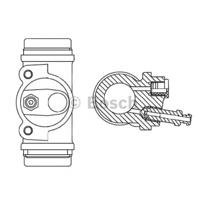 Zdjęcie Cylinderek hamulcowy BOSCH F026002367