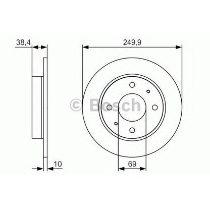 Photo Disque de frein BOSCH 0986479S84