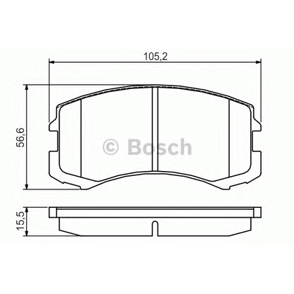 Foto Kit pastiglie freno, Freno a disco BOSCH 0986495158