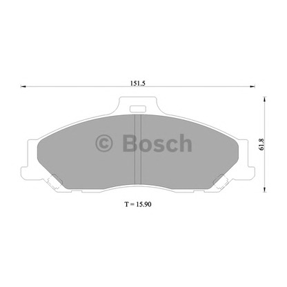 Фото Комплект тормозных колодок, дисковый тормоз BOSCH 0986505681