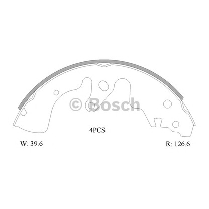 Photo Brake Shoe Set BOSCH 0986AB1586