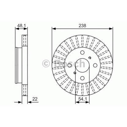 Фото Тормозной диск BOSCH 0986479T71