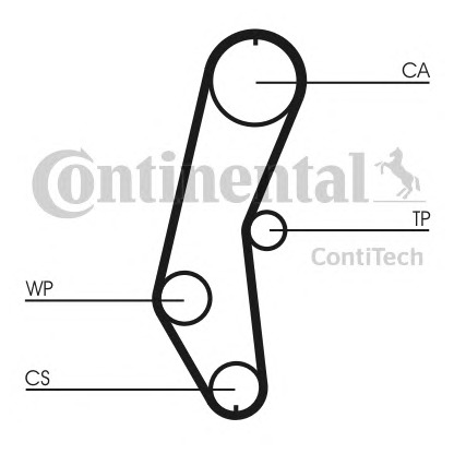 Foto Zahnriemen CONTITECH CT666