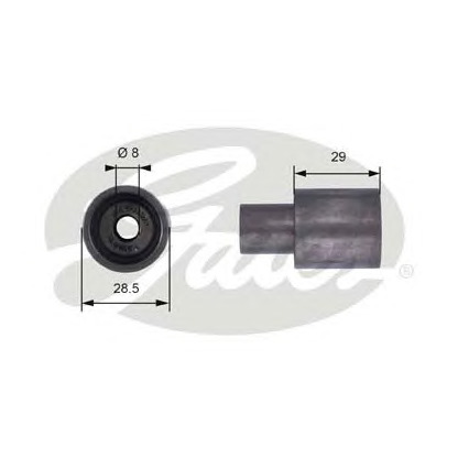 Photo Deflection/Guide Pulley, timing belt GATES T42051