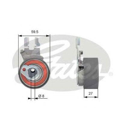 Foto Galoppino/Guidacinghia, Cinghia dentata GATES T43173