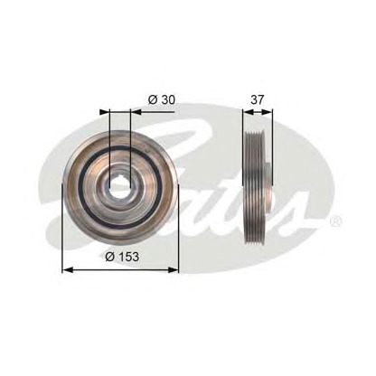 Zdjęcie Koło pasowe, wał korbowy GATES TVD1090