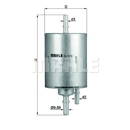 Фото Топливный фильтр KNECHT KL570