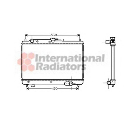 Photo Radiateur, refroidissement du moteur VAN WEZEL 27002066