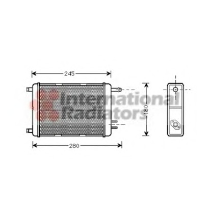 Photo Heat Exchanger, interior heating VAN WEZEL 28006031