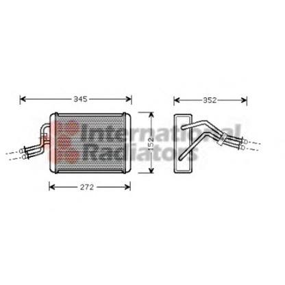 Photo Heat Exchanger, interior heating VAN WEZEL 18006317