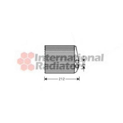 Photo Heat Exchanger, interior heating VAN WEZEL 37006354