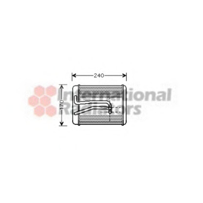Photo Heat Exchanger, interior heating VAN WEZEL 82006119