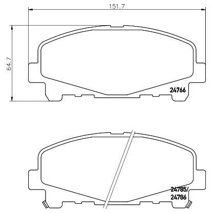 Photo Brake Pad Set, disc brake TEXTAR 2476601