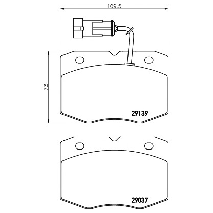 Photo Brake Pad Set, disc brake TEXTAR 2913901