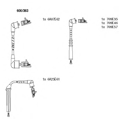 Photo Ignition Cable Kit BREMI 600363