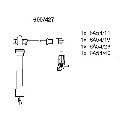 Photo Kit de câbles d'allumage BREMI 600427