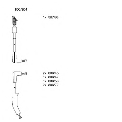 Foto Kit cavi accensione BREMI 800204