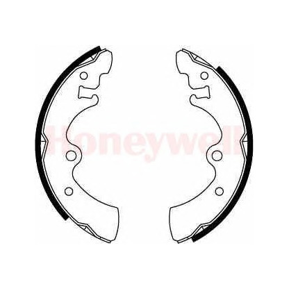 Photo Brake Shoe Set BENDIX 361222B