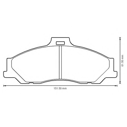 Photo Kit de plaquettes de frein, frein à disque BENDIX 572537B