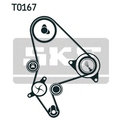 Foto Zahnriemensatz SKF VKMA02023