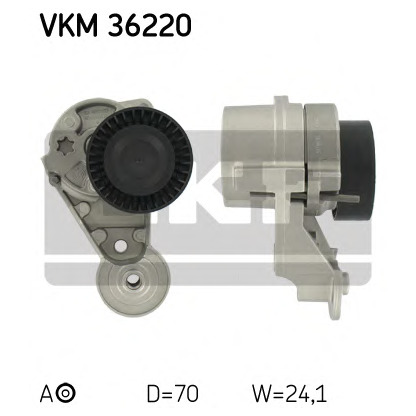 Zdjęcie Rolka napinacza, pasek klinowy wielorowkowy SKF VKM36220