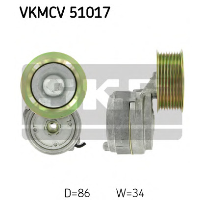 Photo Belt Tensioner, v-ribbed belt SKF VKMCV51017