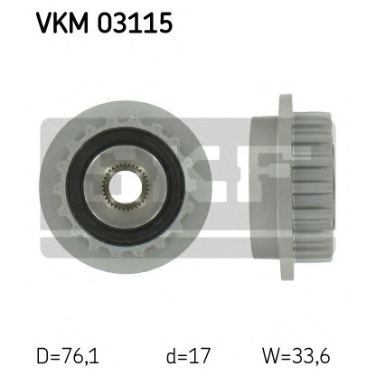 Foto Dispositivo ruota libera alternatore SKF VKM03115