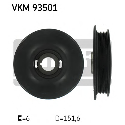 Photo Belt Pulley, crankshaft SKF VKM93501