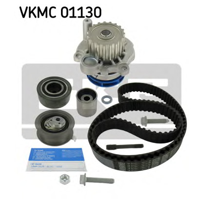 Photo Pompe à eau + kit de courroie de distribution SKF VKMC01130