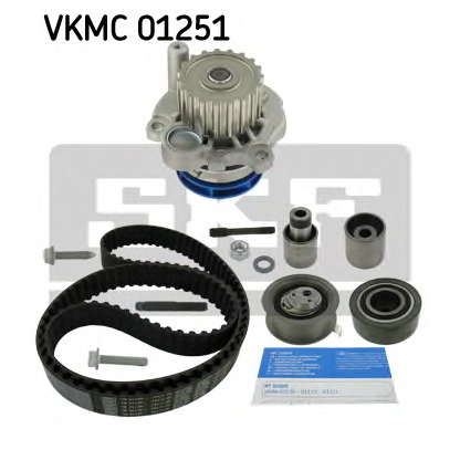 Photo Pompe à eau + kit de courroie de distribution SKF VKMC01251