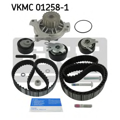 Photo Pompe à eau + kit de courroie de distribution SKF VKMC012581