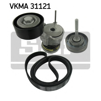 Photo V-Ribbed Belt Set SKF VKMA31121