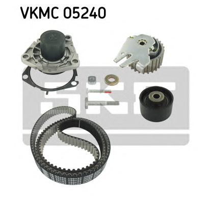 Photo Pompe à eau + kit de courroie de distribution SKF VKMC05240