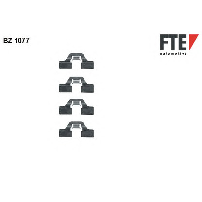 Photo Kit d'accessoires, plaquette de frein à disque FTE BZ1077
