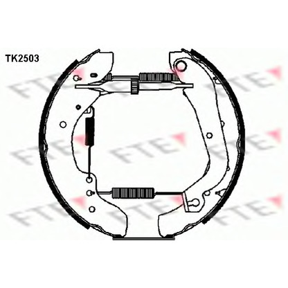 Zdjęcie Zesatw szczęk hamulcowych FTE TK2503