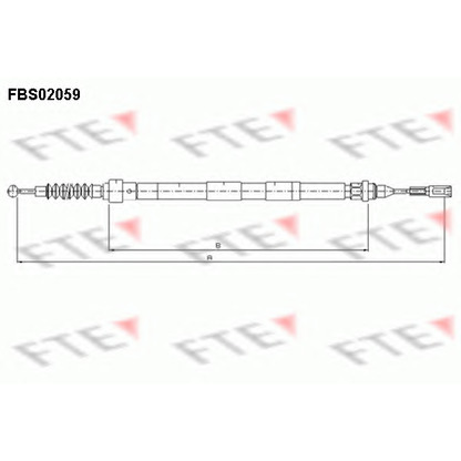 Foto Cable de accionamiento, freno de estacionamiento FTE FBS02059