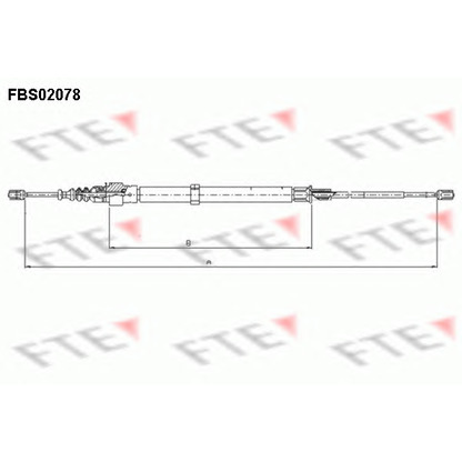 Photo Cable, parking brake FTE FBS02078