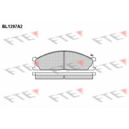Photo Kit de plaquettes de frein, frein à disque FTE BL1297A2