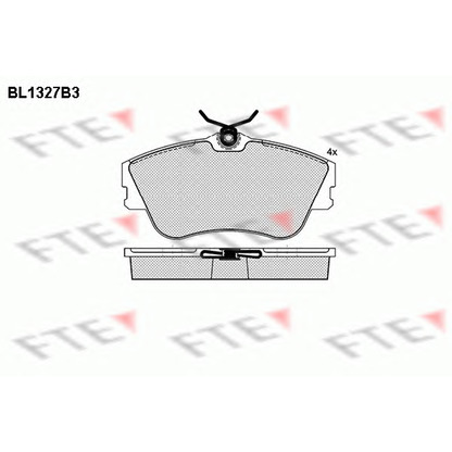 Photo Kit de plaquettes de frein, frein à disque FTE BL1327B3