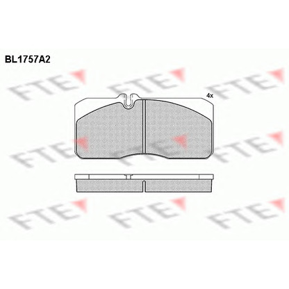 Foto Bremsbelagsatz, Scheibenbremse FTE BL1757A2