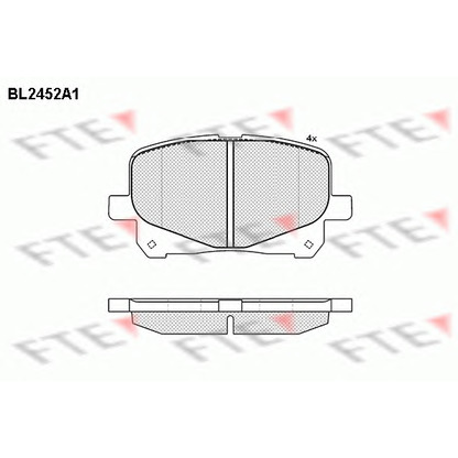 Zdjęcie Zestaw klocków hamulcowych, hamulce tarczowe FTE BL2452A1