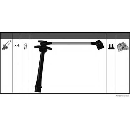 Фото Комплект проводов зажигания HERTH+BUSS J5382047