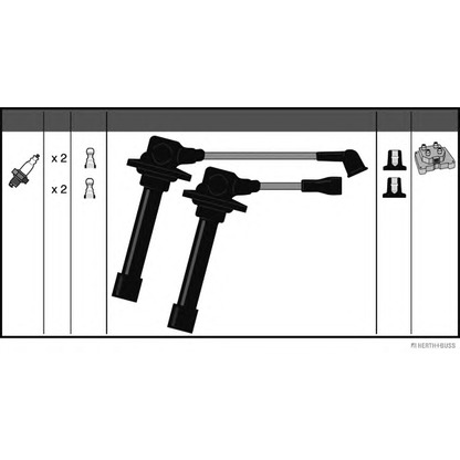 Foto Juego de cables de encendido HERTH+BUSS J5383008