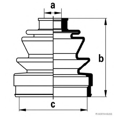 Photo Bellow Set, drive shaft HERTH+BUSS J2864012