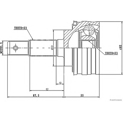 Foto Kit giunti, Semiasse HERTH+BUSS J2822008