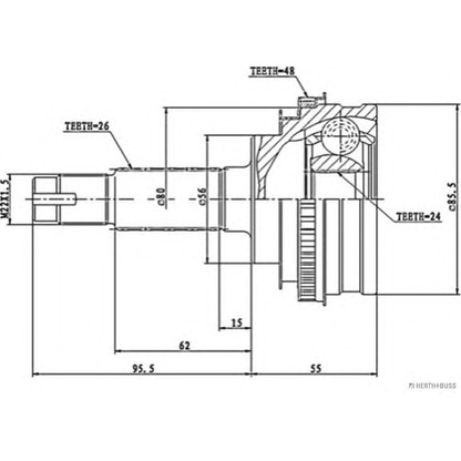 Foto Kit giunti, Semiasse HERTH+BUSS J2822110