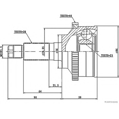 Foto Kit giunti, Semiasse HERTH+BUSS J2823110